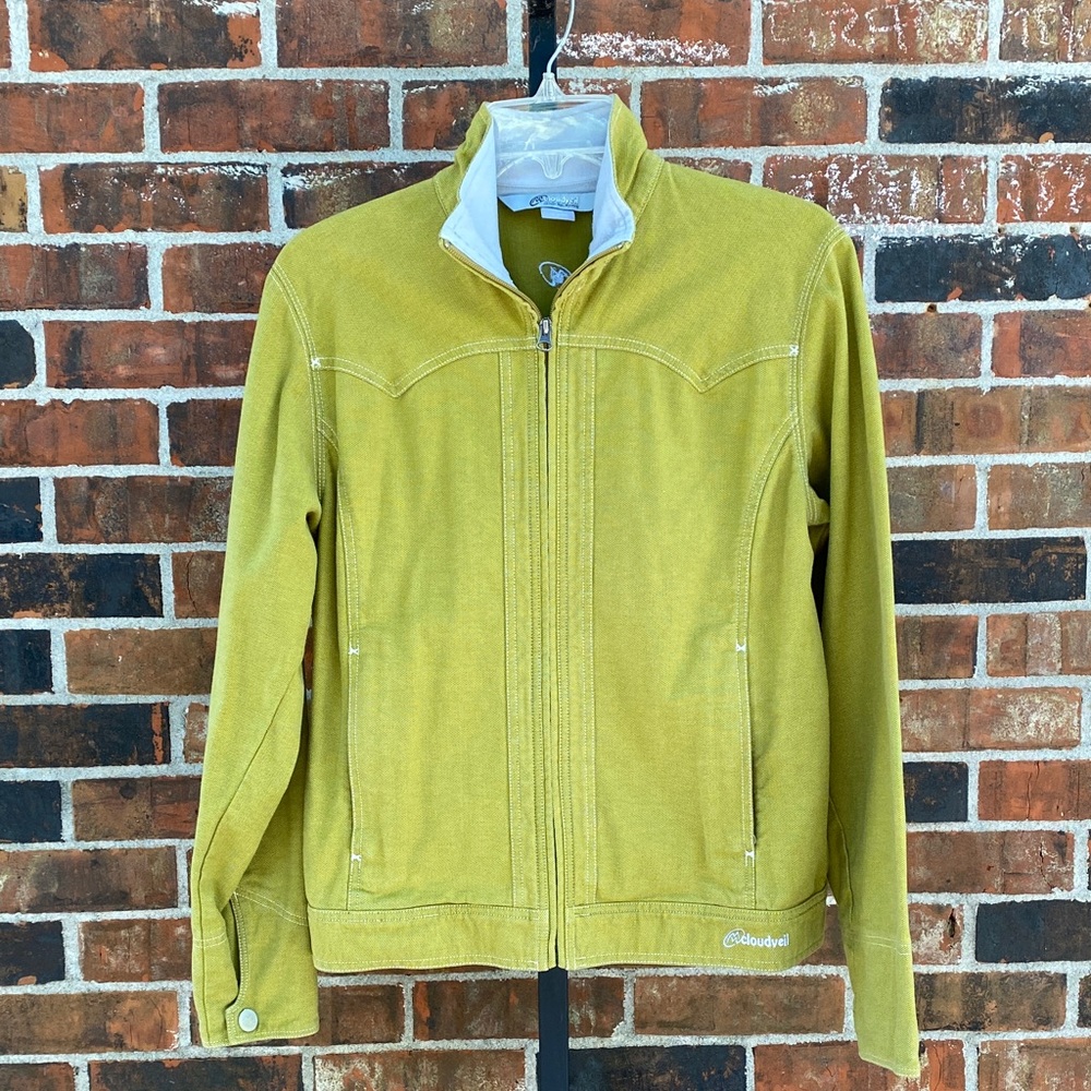 Size M Cloudveil Jacket Green Western Jean Jacket
